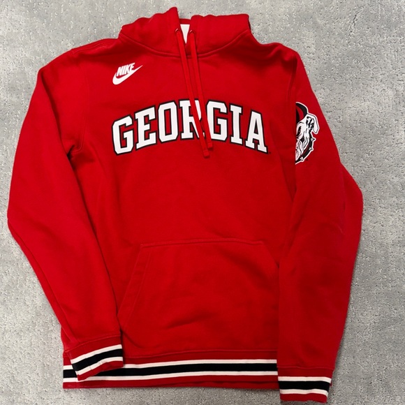 Nike Other - Nike Red Georgia Pullover Hoodie Size M